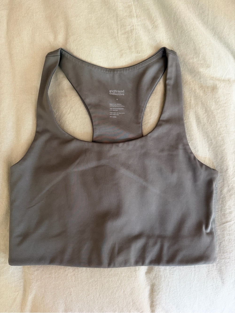 Girlfriend Collective Thyme Racerback Sports Bra- Small